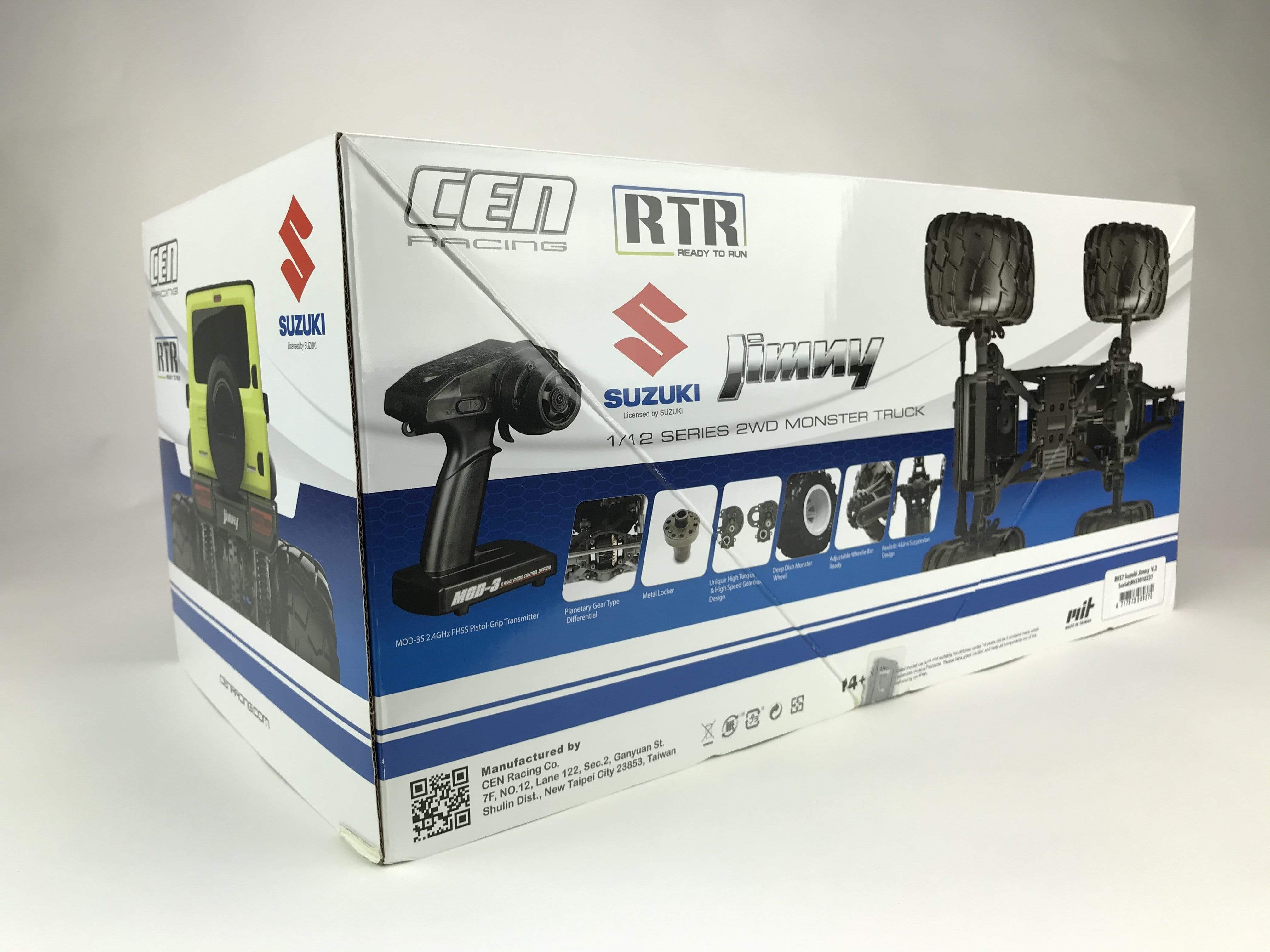 8937 Suzuki Jimny (Metallic Blue) 1/12 Scale 2WD RTR Monster Truck Q-Series - Image 9