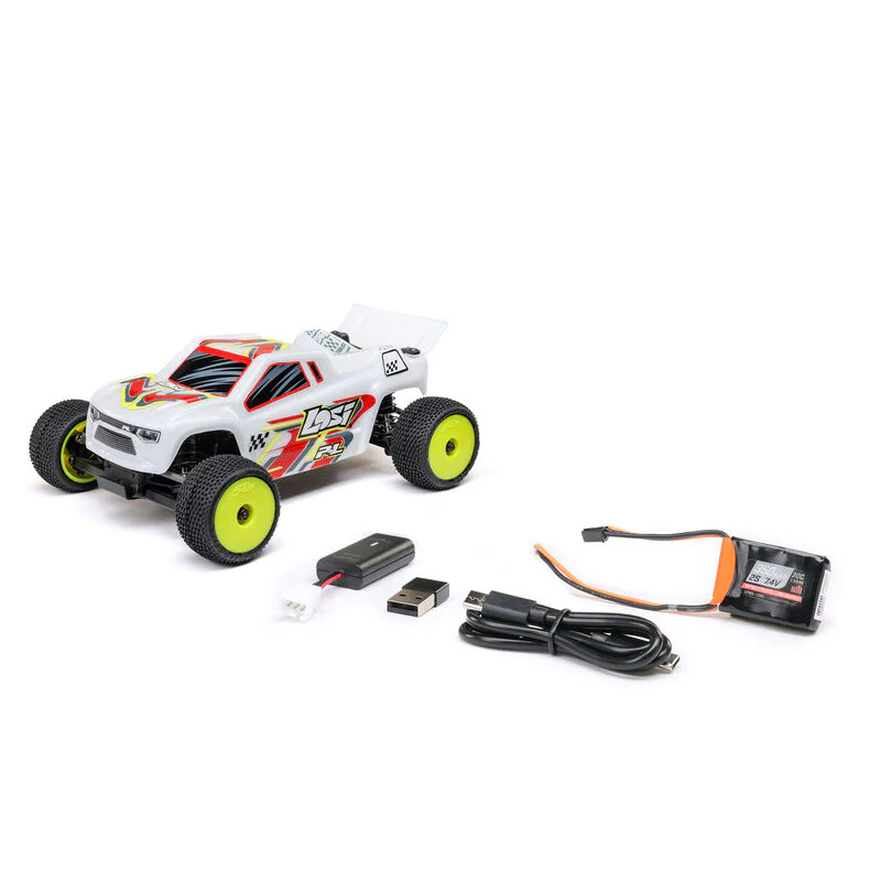 Losi 1/28 Micro-T 2S 2WD RTR Stadium Truck (Battery & Charger Included) - White - Image 24