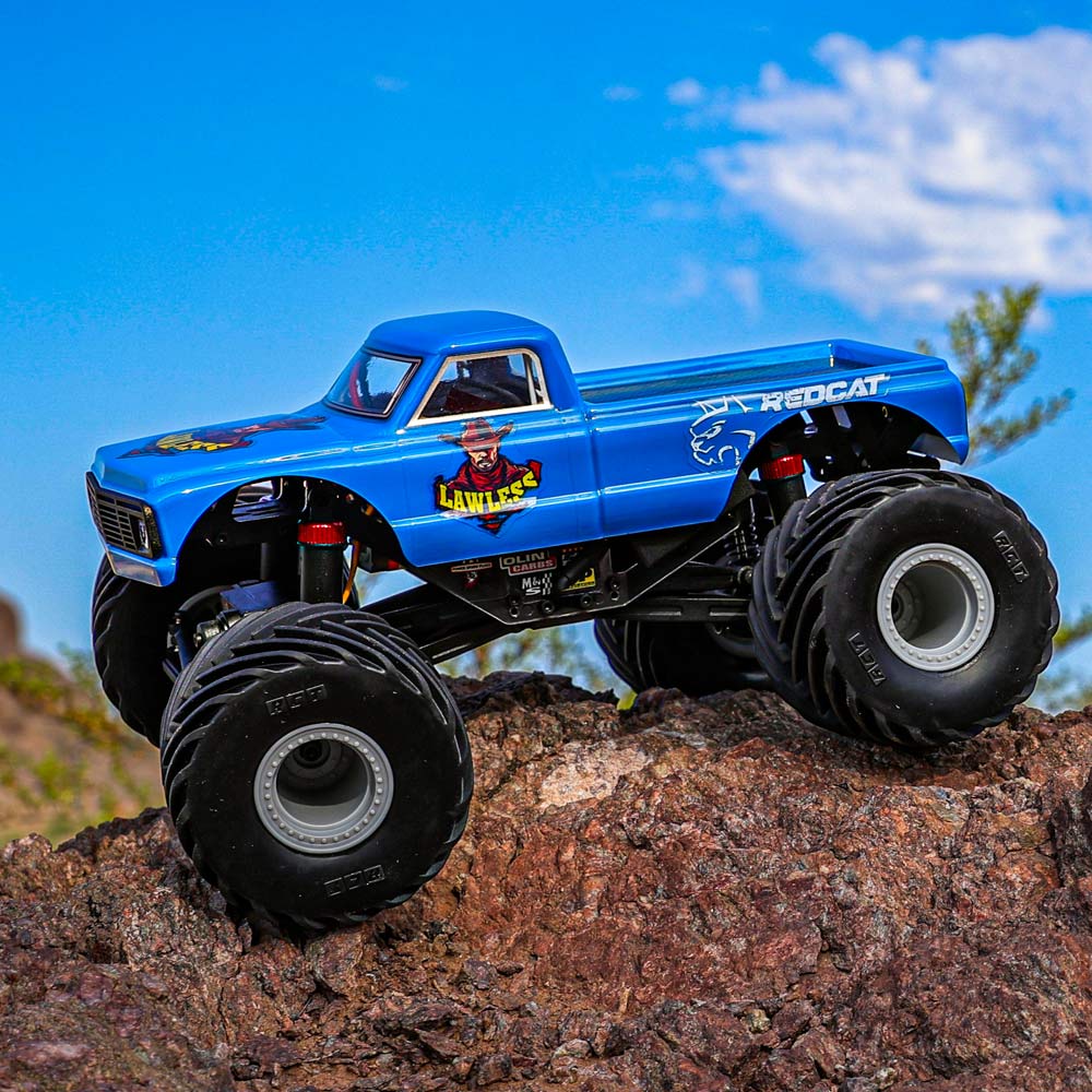 Redcat MT-18 - 1/18 Scale Brushed Monster Truck - BLUE - Image 14