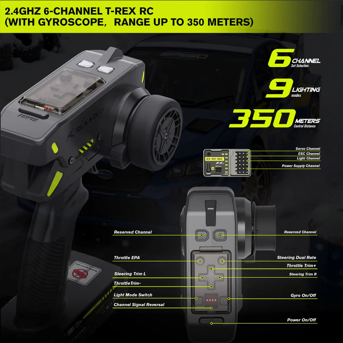 Rlaarlo 1/10 Scale RTR 4WD Carbon Fiber Brushless RC Rally Car - Image 24
