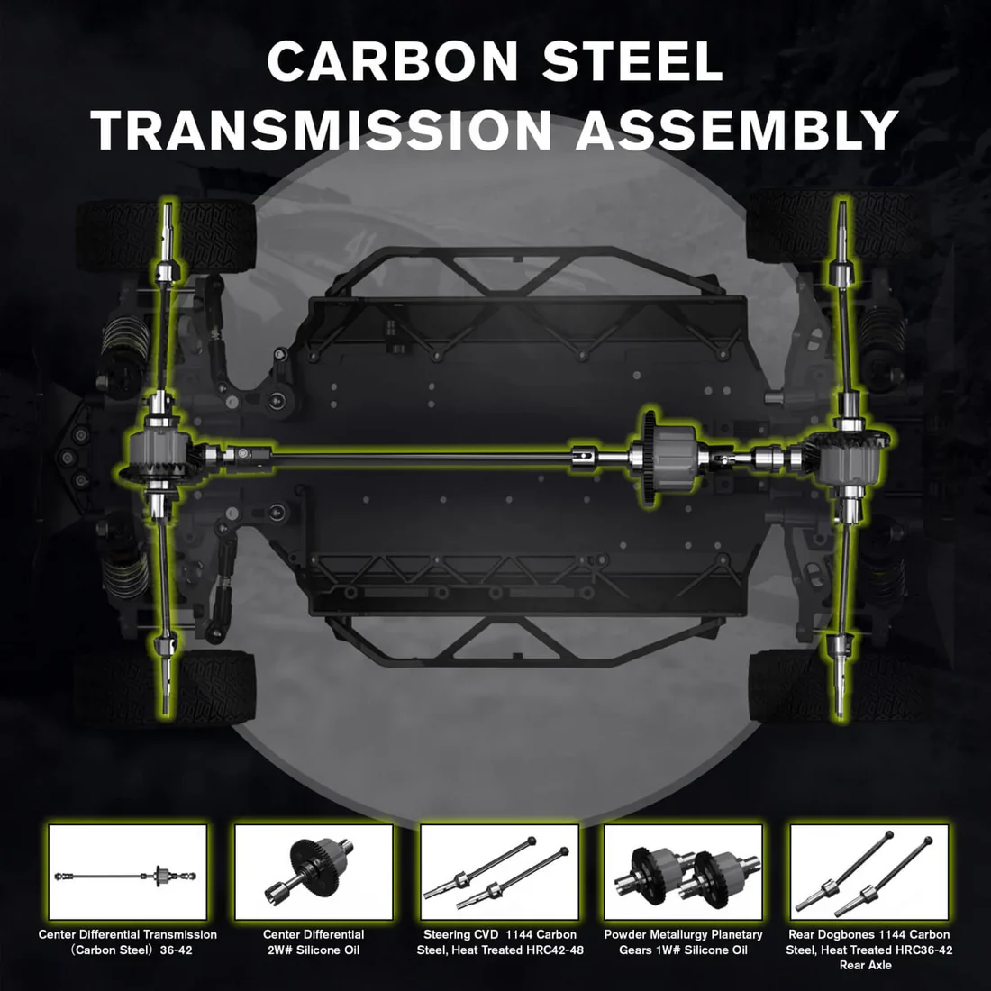 Rlaarlo 1/10 Scale RTR 4WD Carbon Fiber Brushless RC Rally Car - Image 25