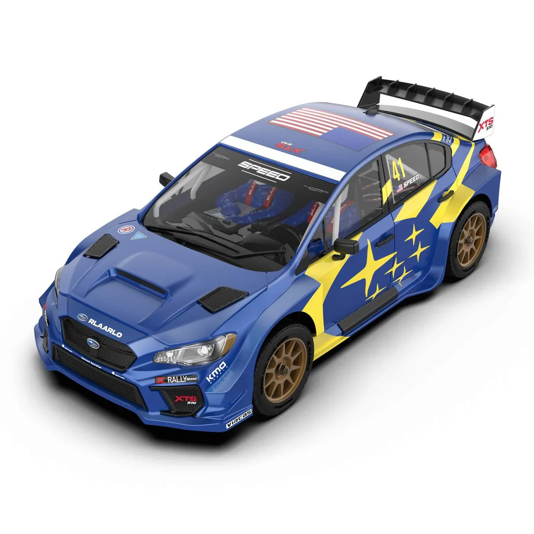 Rlaarlo 1/10 Scale RTR 4WD Carbon Fiber Brushless RC Rally Car - Image 9