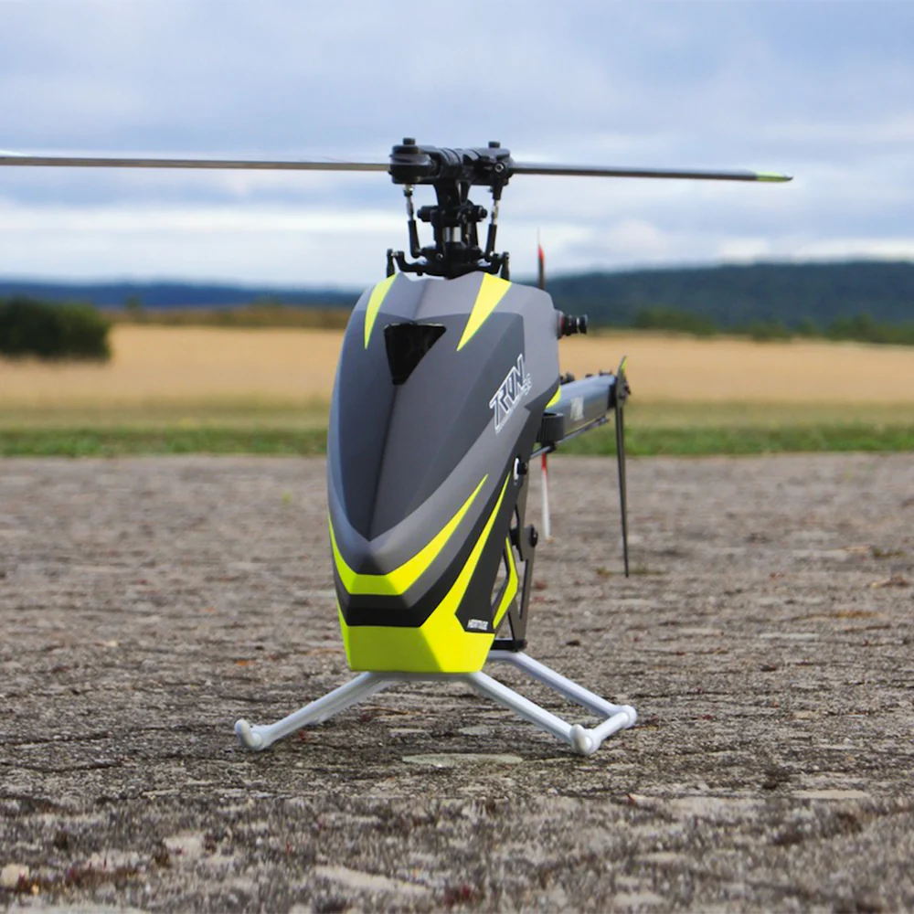 Tron 5.8 HERITAGE Helicopter Kit (w/o Blades) - Gray/Neon Yellow - Image 6