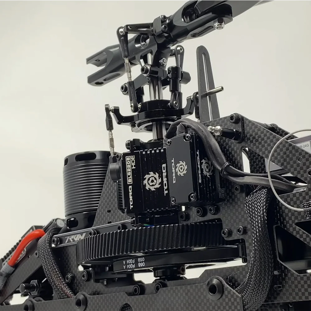 Tron 5.8 HERITAGE Helicopter Kit (w/o Blades) - Gray/Neon Yellow - Image 9